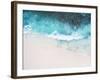 Beautiful Tropical White Empty Beach and Sea Waves Seen from Above-NinaMalyna-Framed Photographic Print