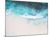 Beautiful Tropical White Empty Beach and Sea Waves Seen from Above-NinaMalyna-Mounted Photographic Print