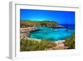 Beautiful Turquoise Bays In Stunning Mallorca-Maugli-l-Framed Photographic Print