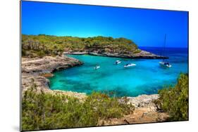 Beautiful Turquoise Bays In Stunning Mallorca-Maugli-l-Mounted Photographic Print