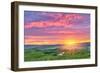 Beautiful Tuscany Landscape at Sunrise, Italy-sborisov-Framed Photographic Print