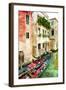 Beautiful Venetian Pictures - Oil Painting Style-Maugli-l-Framed Art Print