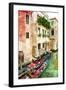 Beautiful Venetian Pictures - Oil Painting Style-Maugli-l-Framed Art Print