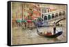 Beautiful Venice - Artwork In Painting Style-Maugli-l-Framed Stretched Canvas