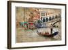 Beautiful Venice - Artwork In Painting Style-Maugli-l-Framed Art Print