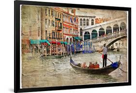 Beautiful Venice - Artwork In Painting Style-Maugli-l-Framed Art Print