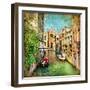 Beautiful Venice - Artwork In Painting Style-Maugli-l-Framed Art Print