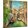 Beautiful Venice - Artwork In Painting Style-Maugli-l-Mounted Art Print