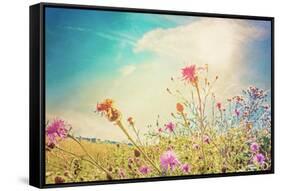 Beautiful View in Summer Flower (Forest of Flowers )-ilolab-Framed Stretched Canvas