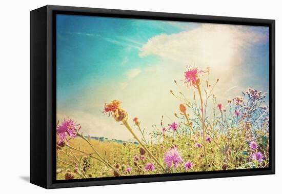 Beautiful View in Summer Flower (Forest of Flowers )-ilolab-Framed Stretched Canvas
