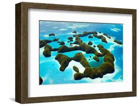 Beautiful View of 70 Islands in Palau from Above-BlueOrange Studio-Framed Photographic Print