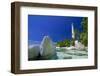 Beautiful View of an Island with White Lighthouse Fringed by Crystal Clear Sea and White Granite Bo-FADIL AZIZ-Framed Photographic Print