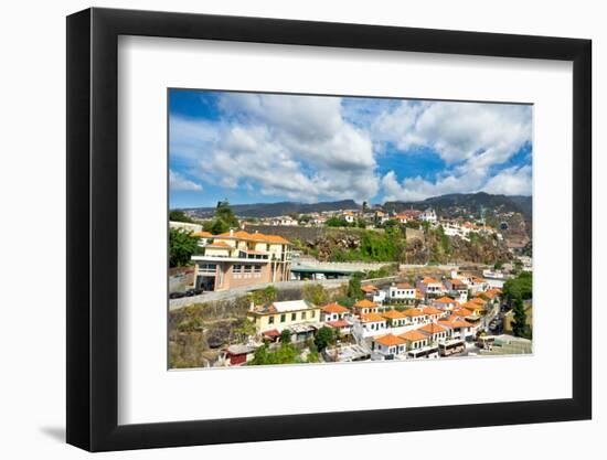 Beautiful View of Funchal, Madeira Island, Portugal-mffoto-Framed Photographic Print