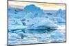 Beautiful View of Icebergs in Jokulsarlon Glacier Lagoon, Iceland, Global Warming and Climate Chang-pichetw-Mounted Photographic Print