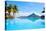 Beautiful View of Otemanu Mountain on Bora Bora Island-BlueOrange Studio-Stretched Canvas