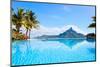 Beautiful View of Otemanu Mountain on Bora Bora Island-BlueOrange Studio-Mounted Photographic Print