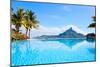 Beautiful View of Otemanu Mountain on Bora Bora Island-BlueOrange Studio-Mounted Photographic Print