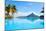 Beautiful View of Otemanu Mountain on Bora Bora Island-BlueOrange Studio-Mounted Photographic Print