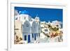 Beautiful View of Santorini-Maugli-l-Framed Photographic Print