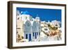 Beautiful View of Santorini-Maugli-l-Framed Photographic Print