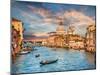 Beautiful View of Traditional Gondola on Famous Canal Grande with Basilica Di Santa Maria Della Sal-canadastock-Mounted Photographic Print