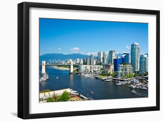 Beautiful View of Vancouver, British Columbia, Canada-mffoto-Framed Photographic Print