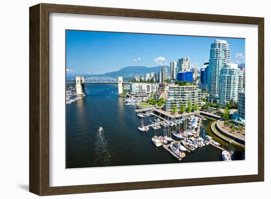 Beautiful View of Vancouver, British Columbia, Canada-mffoto-Framed Photographic Print