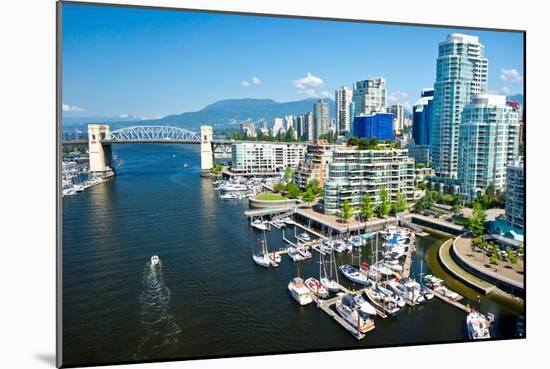 Beautiful View of Vancouver, British Columbia, Canada-mffoto-Mounted Photographic Print