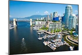 Beautiful View of Vancouver, British Columbia, Canada-mffoto-Mounted Photographic Print