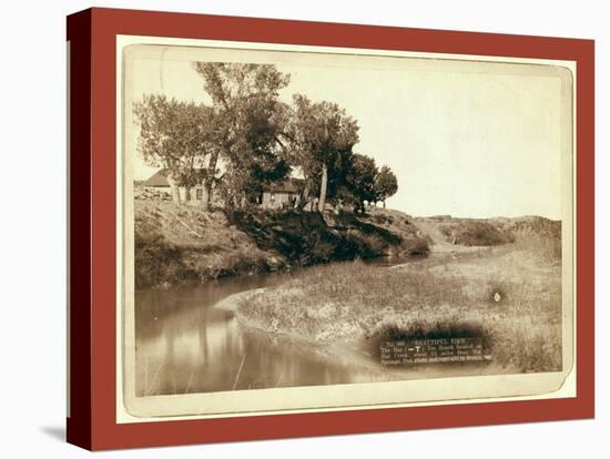 Beautiful View. the Bar (-T) Tee Ranch Located on Hat Creek, About 13 Miles from Hot Springs, Dak-John C. H. Grabill-Stretched Canvas