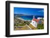 Beautiful View with Small Church on Mykonos Island, Greece-Maugli-l-Framed Photographic Print