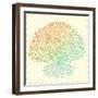 Beautiful Vintage Hand Drawn Tree Of Life-transiastock-Framed Art Print