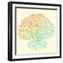 Beautiful Vintage Hand Drawn Tree Of Life-transiastock-Framed Art Print