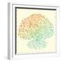 Beautiful Vintage Hand Drawn Tree Of Life-transiastock-Framed Art Print