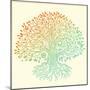 Beautiful Vintage Hand Drawn Tree Of Life-transiastock-Mounted Art Print