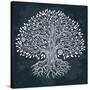 Beautiful Vintage Hand Drawn Tree of Life-transiastock-Stretched Canvas