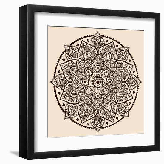 Beautiful Vintage Ornament-transiastock-Framed Art Print