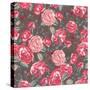 Beautiful Vintage Seamless Roses Background-Varvara Kurakina-Stretched Canvas