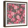 Beautiful Vintage Seamless Roses Background-Varvara Kurakina-Framed Art Print