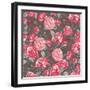 Beautiful Vintage Seamless Roses Background-Varvara Kurakina-Framed Art Print