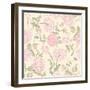 Beautiful Vintage Seamless Roses Background-Varvara Kurakina-Framed Art Print