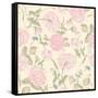 Beautiful Vintage Seamless Roses Background-Varvara Kurakina-Framed Stretched Canvas