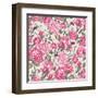 Beautiful Vintage Seamless Roses Background-Varvara Kurakina-Framed Art Print