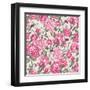 Beautiful Vintage Seamless Roses Background-Varvara Kurakina-Framed Art Print