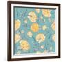 Beautiful Vintage Seamless Roses Background-Varvara Kurakina-Framed Art Print