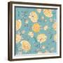 Beautiful Vintage Seamless Roses Background-Varvara Kurakina-Framed Premium Giclee Print