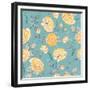 Beautiful Vintage Seamless Roses Background-Varvara Kurakina-Framed Premium Giclee Print