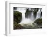 Beautiful Waterfall Landscape with Tourist Boat in the Iguazu Falls, Paran¡, Brazil-Vitor Marigo-Framed Photographic Print