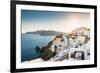 Beautiful White Architecture on Santorini Island, Greece-Olga Gavrilova-Framed Photographic Print