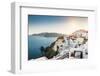 Beautiful White Architecture on Santorini Island, Greece-Olga Gavrilova-Framed Photographic Print